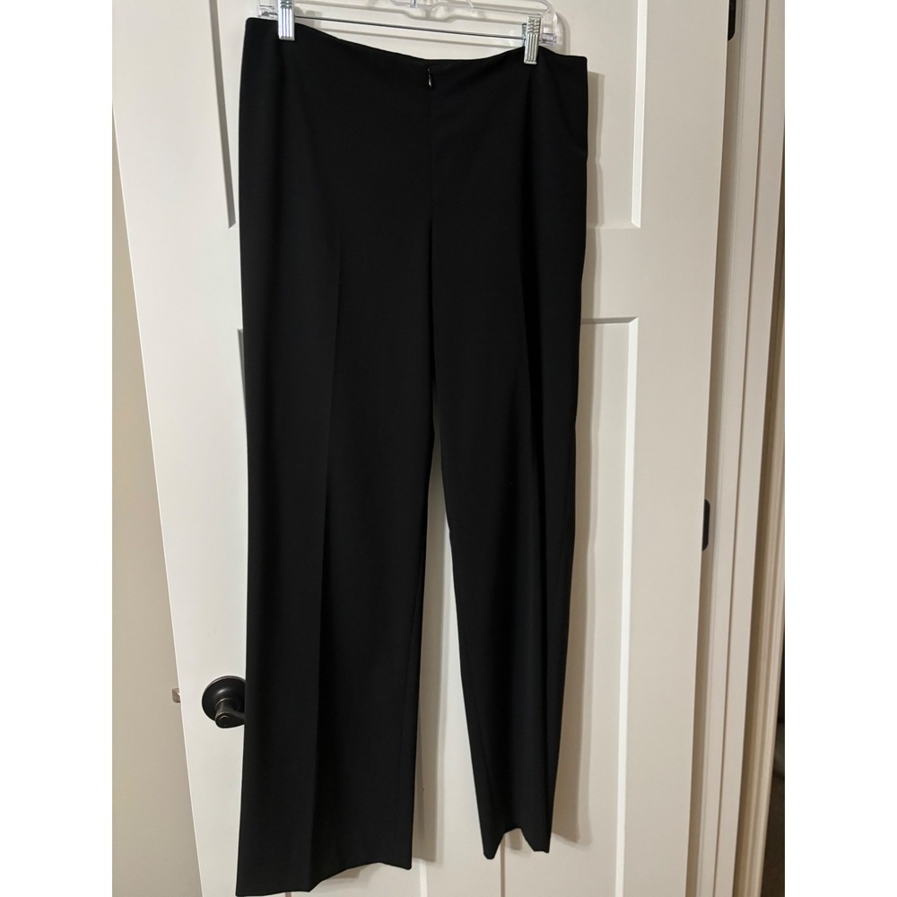 Peace of Cloth Particular Black Wide Leg Dress Pants Size 10 Made in USA 58-P098
